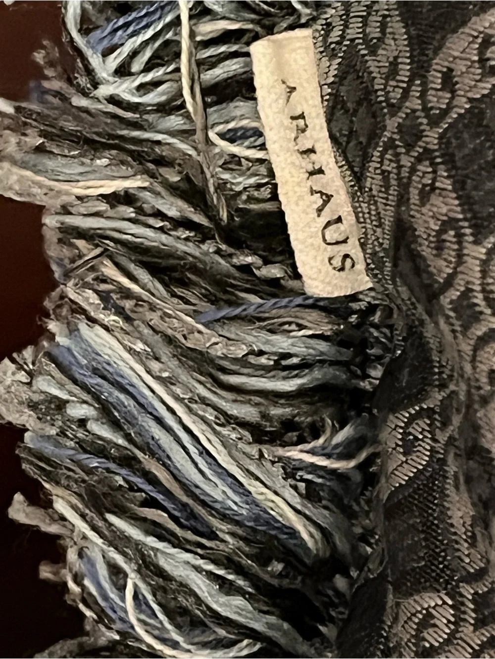 Arhaus Artisan Woven Jacquard Damask & Geometric 2-Side Down 20” Throw Pillow